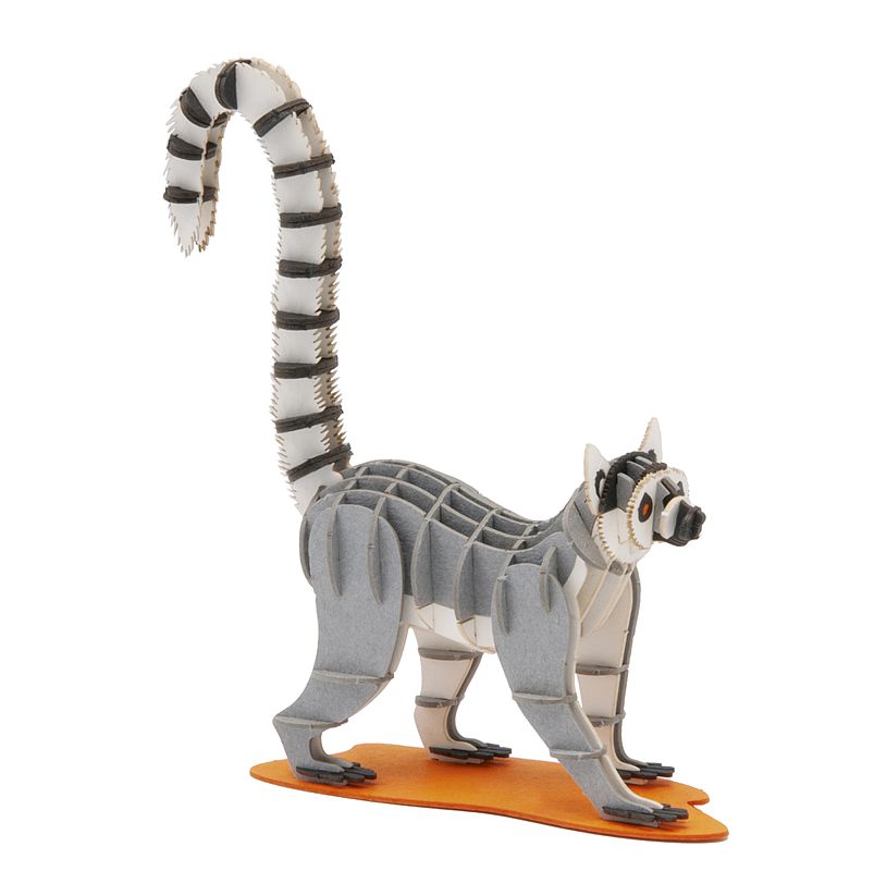 3D Modell Lemur, 3D Bausatz aus Spezialkarton, gelasert