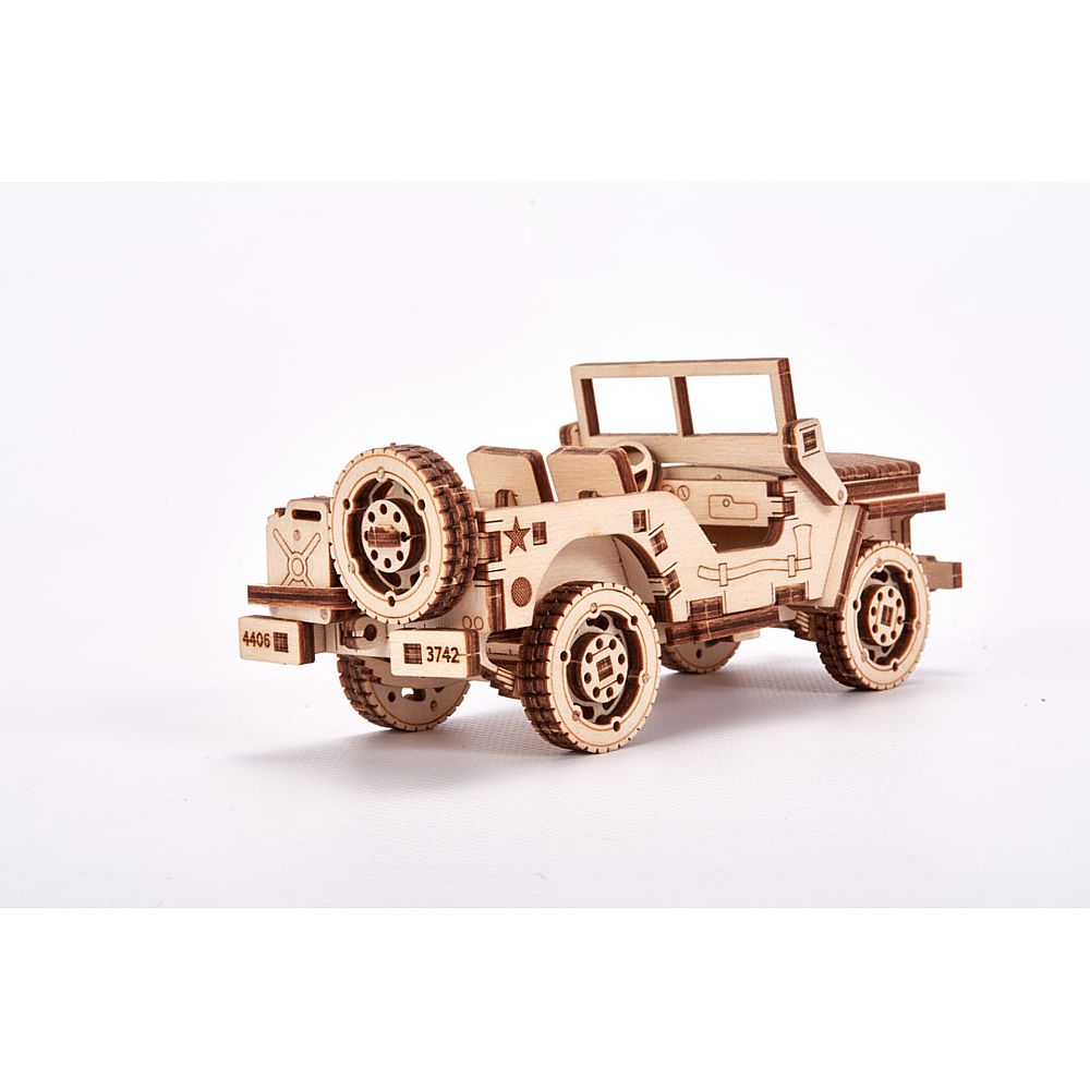 Wood Trick: Set of Cars, Jeep