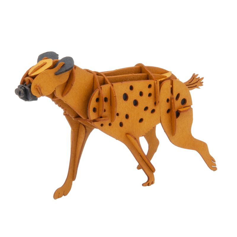 3D Modell Hyäne, 3D Bausatz aus Spezialkarton, gelasert